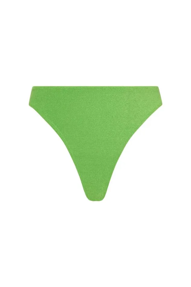 Women Faithfull The Brand Swim Palmero Bikini Bottoms Kiwifruit Towelling 8211 Final Sale