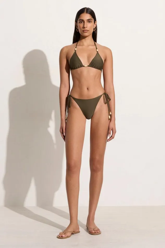 Women Faithfull The Brand Swim Uma Bikini Top Khaki
