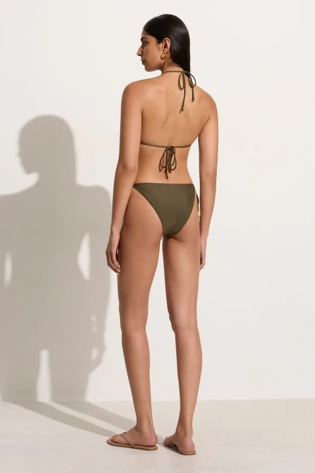 Women Faithfull The Brand Swim Uma Bikini Top Khaki