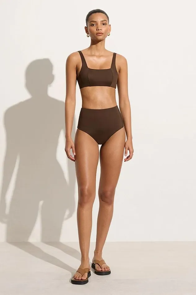 Women Faithfull The Brand Swim Zizi Bikini Top Coffee