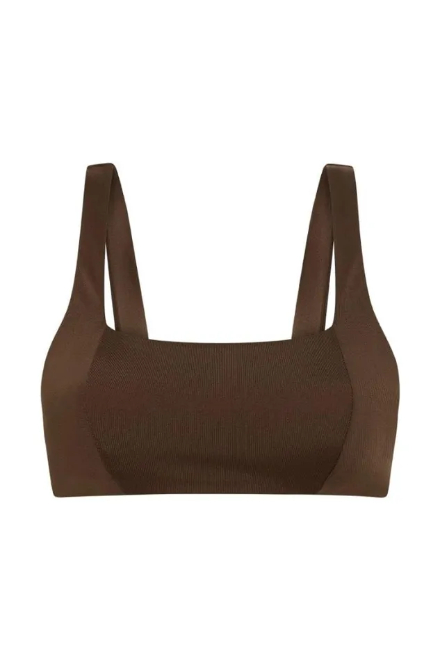 Women Faithfull The Brand Swim Zizi Bikini Top Coffee