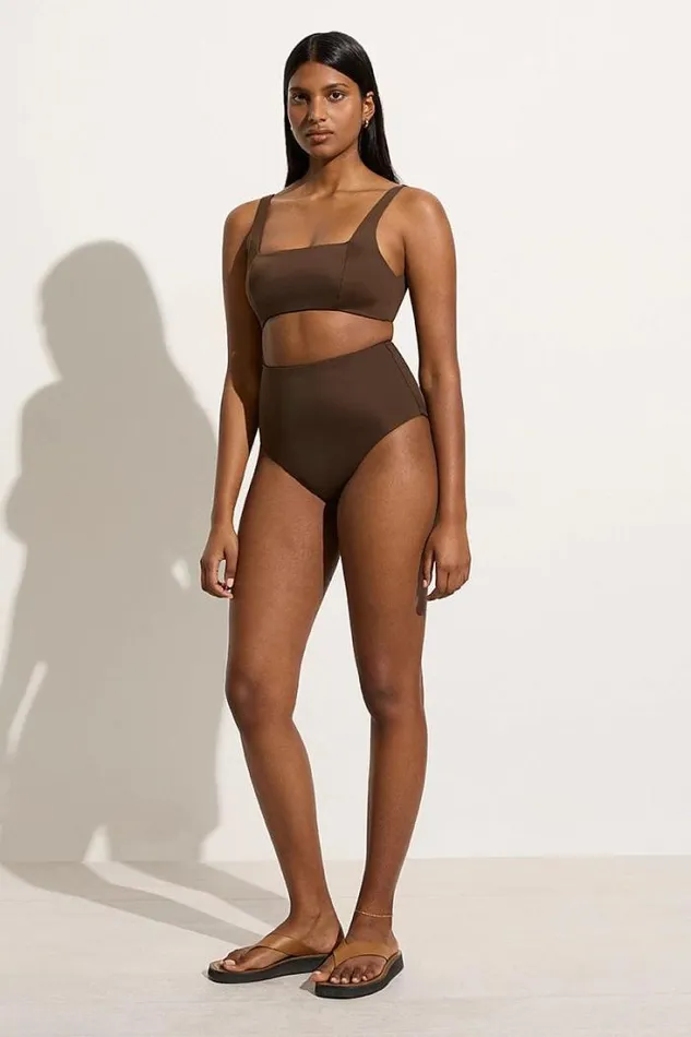 Women Faithfull The Brand Swim Zizi Bikini Top Coffee