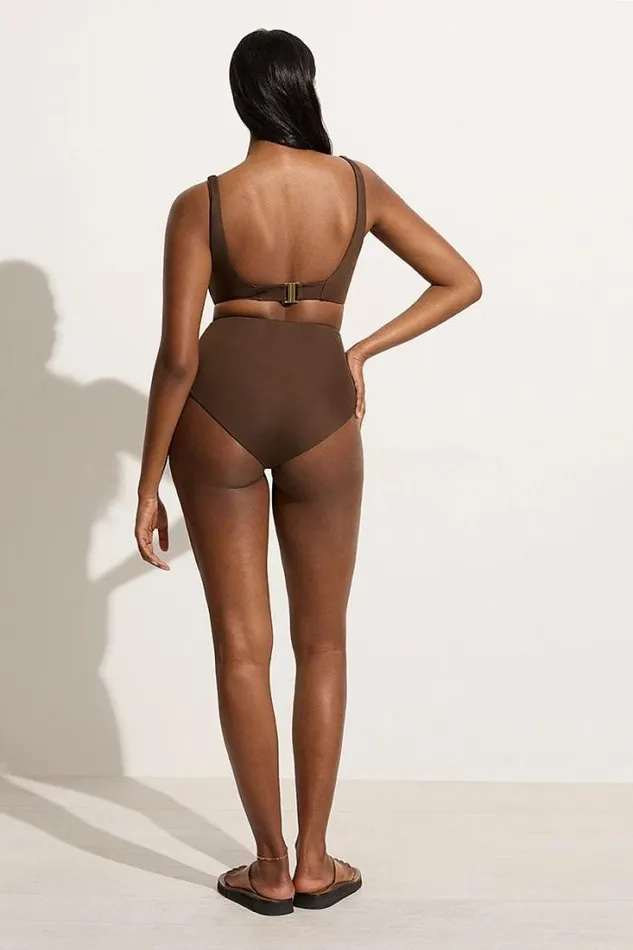 Women Faithfull The Brand Swim Zizi Bikini Top Coffee