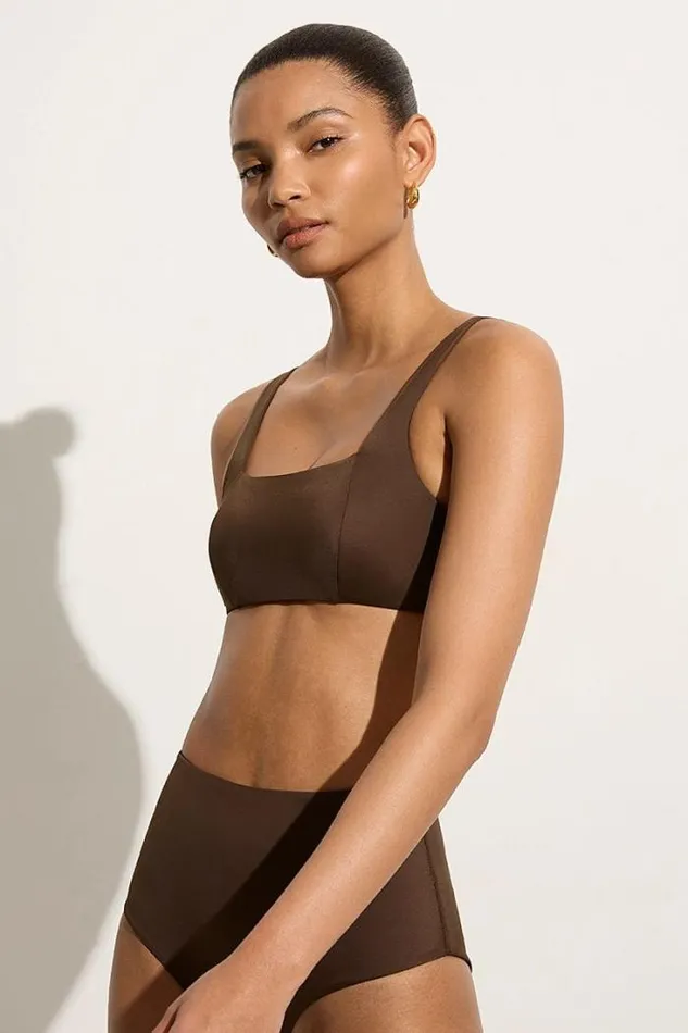 Women Faithfull The Brand Swim Zizi Bikini Top Coffee