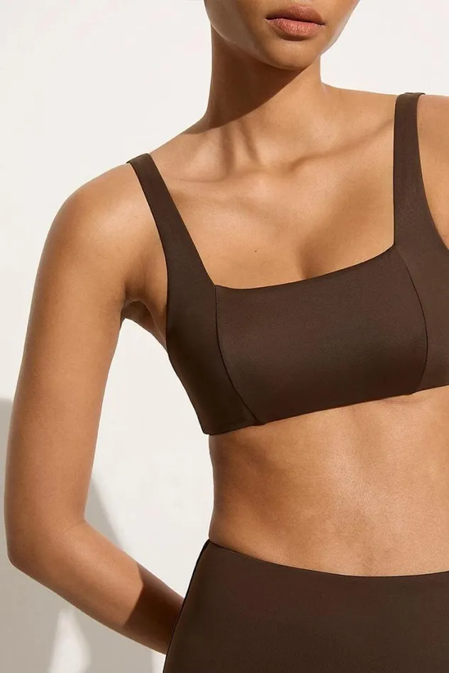 Women Faithfull The Brand Swim Zizi Bikini Top Coffee