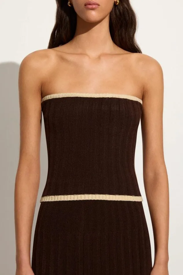 Women Faithfull The Brand Tops Albarella Knit Top Coffee