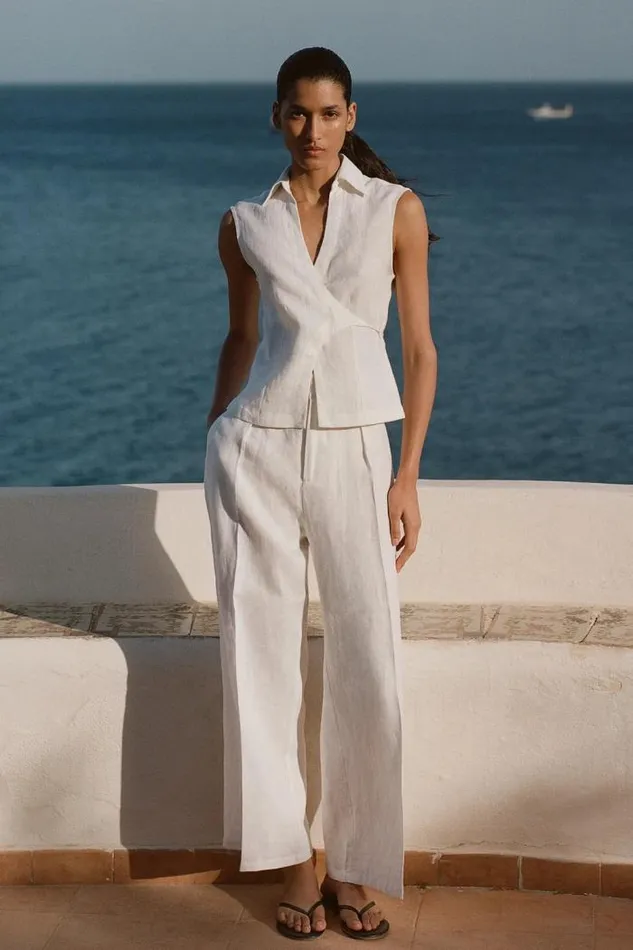 Women Faithfull The Brand Tops Antibes Shirt White