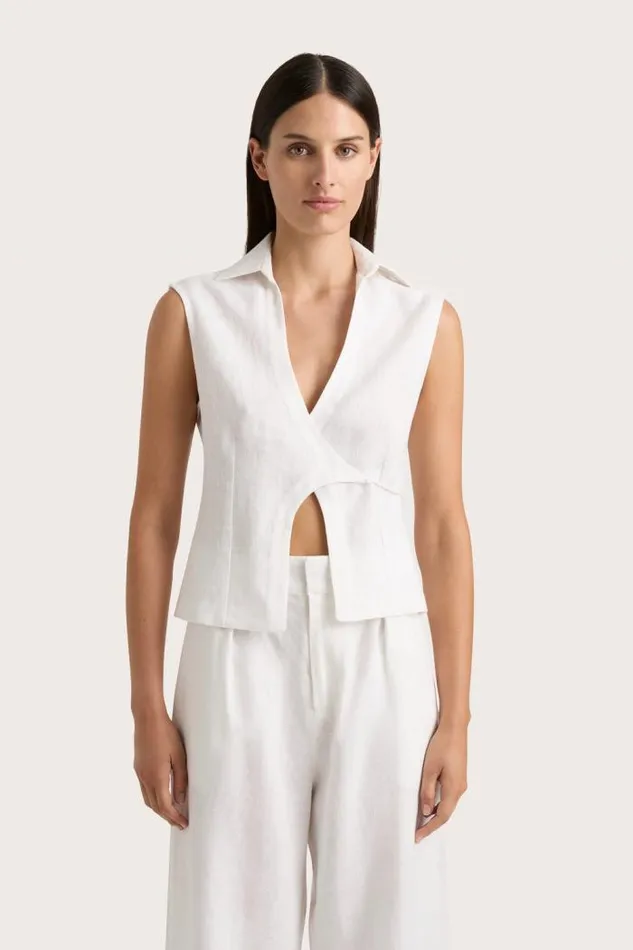 Women Faithfull The Brand Tops Antibes Shirt White