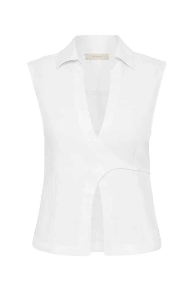 Women Faithfull The Brand Tops Antibes Shirt White