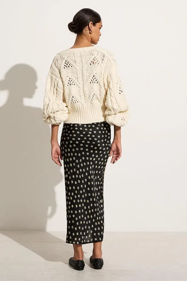 Women Faithfull The Brand Tops Dayana Cardigan Off White