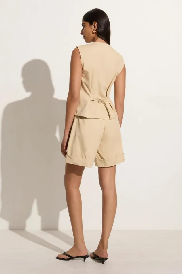 Women Faithfull The Brand Tops Delfina Vest Bleached Sand