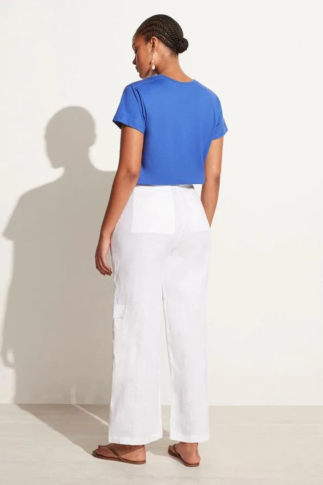 Women Faithfull The Brand Tops En Vacances Tee Pacific Blue Exclusive 8211 Final Sale