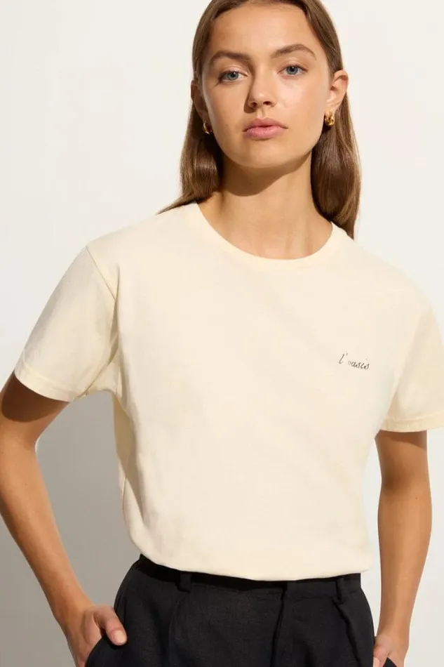 Women Faithfull The Brand Tops L039Oasis Souvenir TShirt Vintage Cream Exclusive