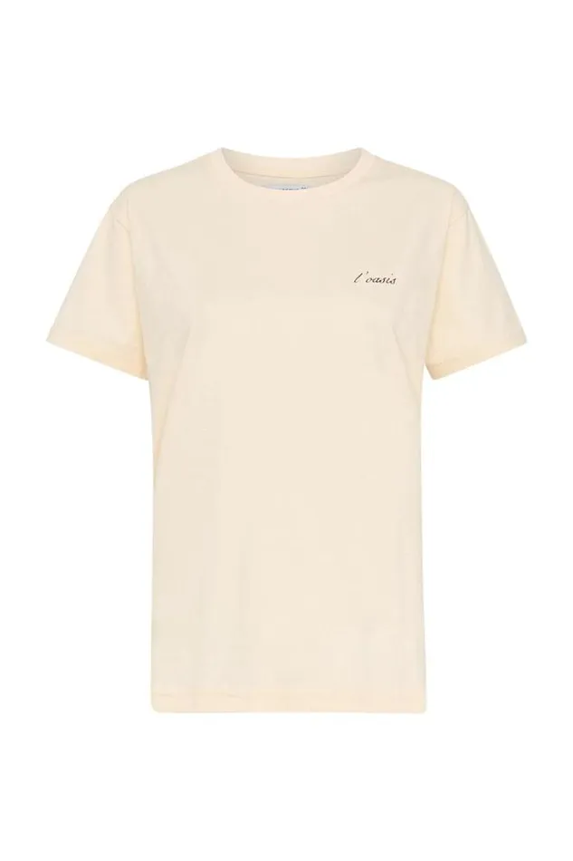 Women Faithfull The Brand Tops L039Oasis Souvenir TShirt Vintage Cream Exclusive