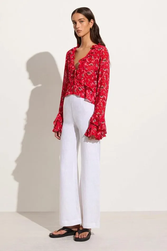 Women Faithfull The Brand Tops Montenegro Top El Limon Floral Pink
