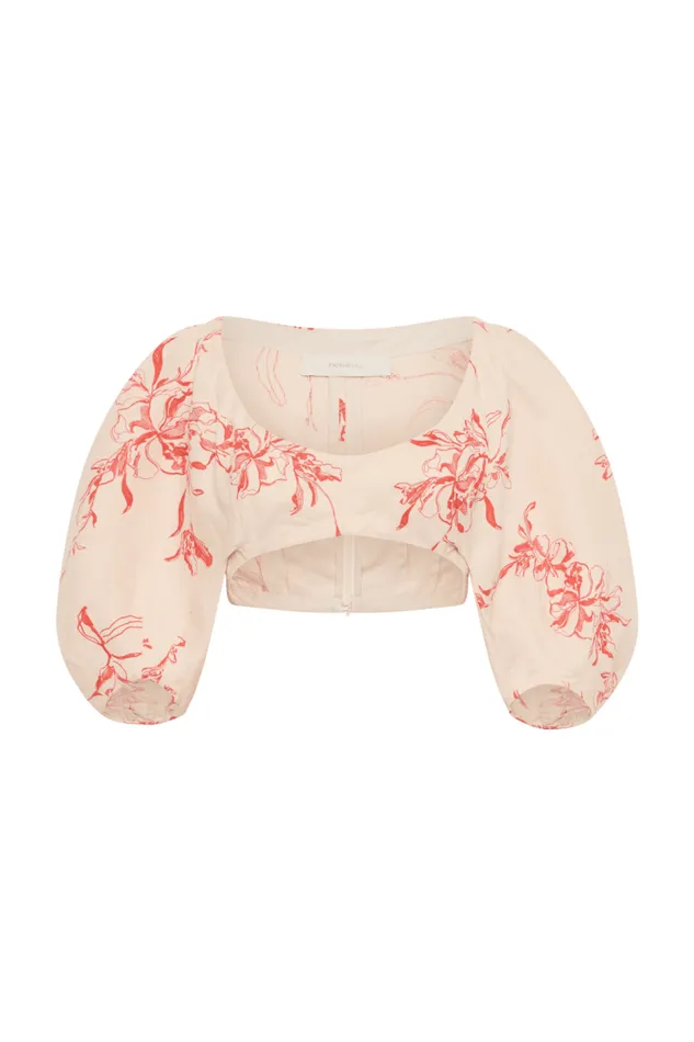 Women Faithfull The Brand Tops Soleil Top Leilani Vermilion