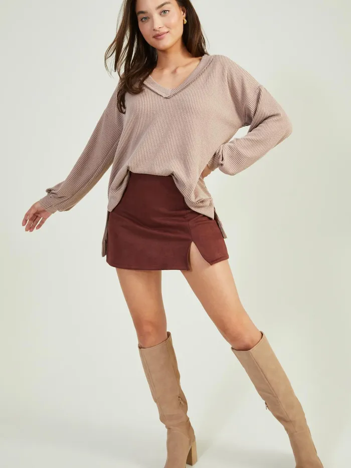Women Fallon Ribbed Tunic Top Coco Altar039d State Blouses