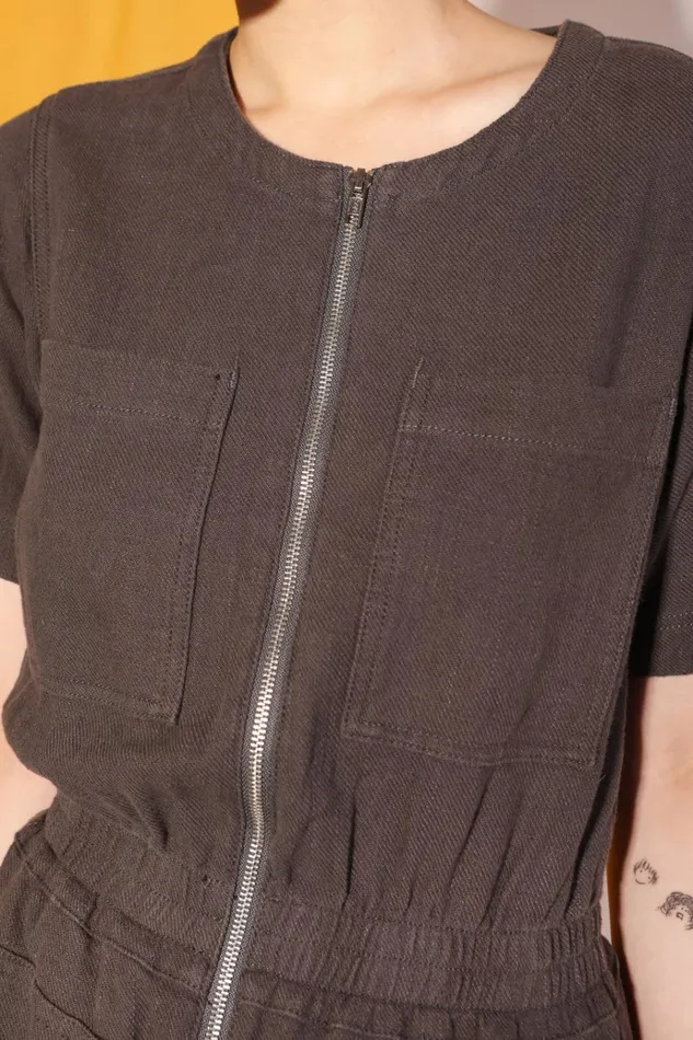Women Francis Playsuit Charcoal LF Markey Boilersuits