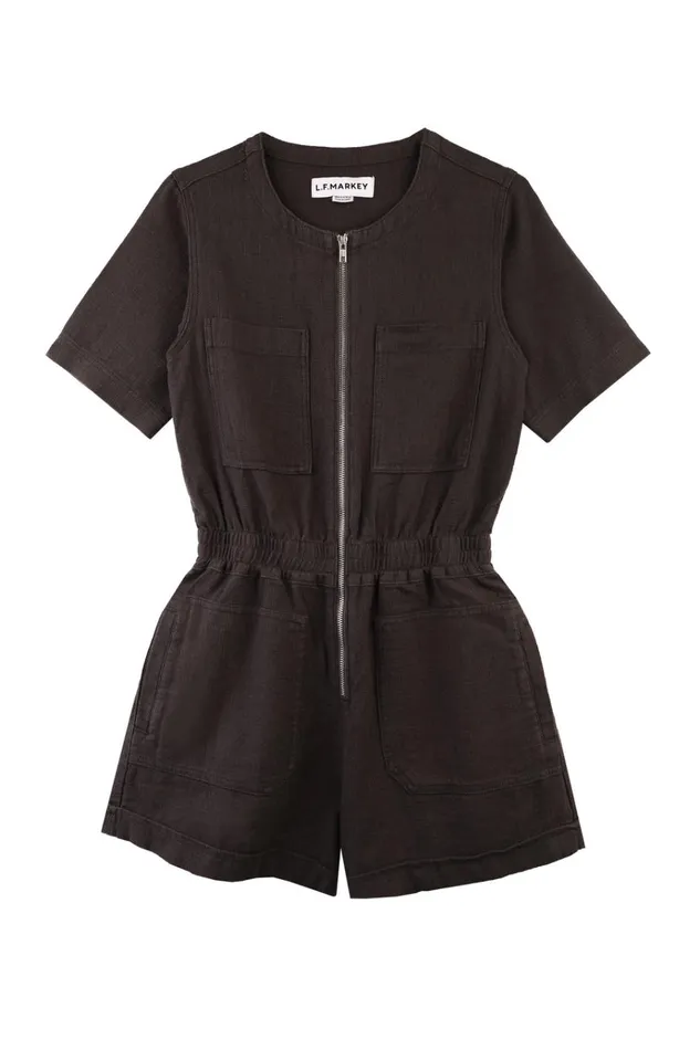 Women Francis Playsuit Charcoal LF Markey Boilersuits