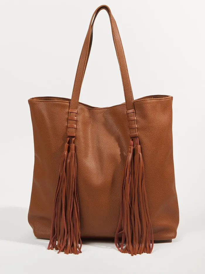 Women Fringe Tassel Tote Purse Tan Altar039d State Handbags