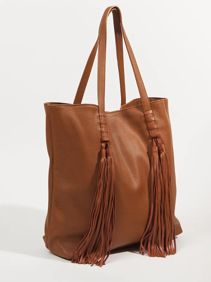 Women Fringe Tassel Tote Purse Tan Altar039d State Handbags