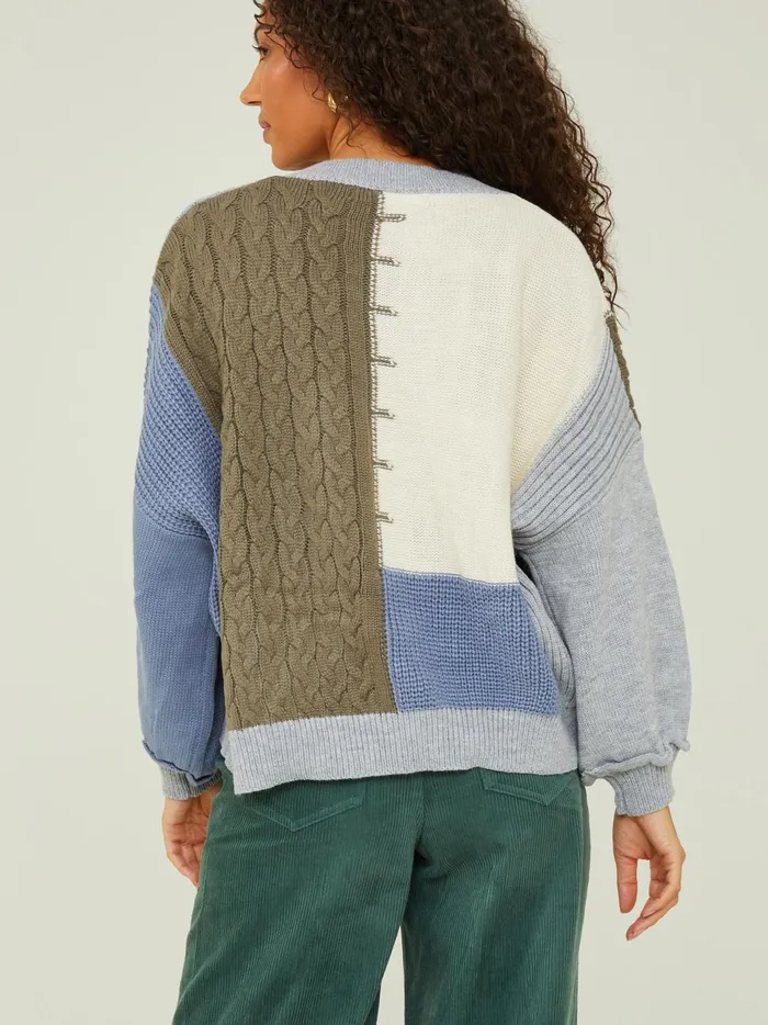 Women Geneva Colorblock Sweater Greyblue Altar039d State Sweaters