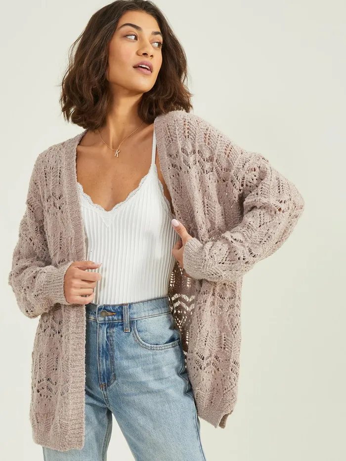 Women Grace Pointelle Cardigan Sinopiafresco Altar039d State Cardigans