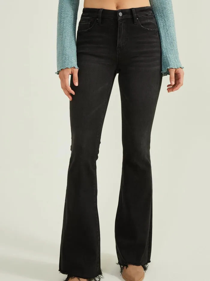 Women Haley Flare Jeans Washedblack Altar039d State Jeans