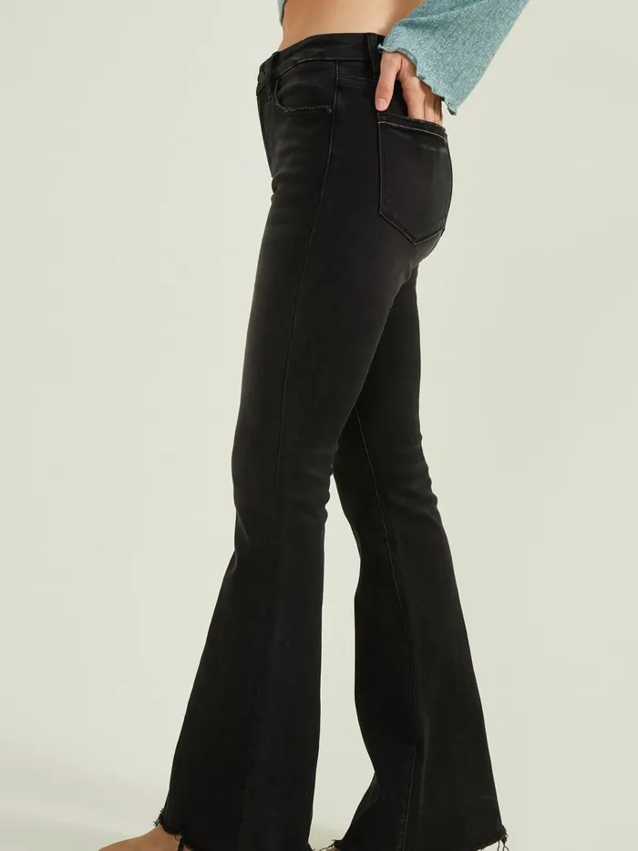 Women Haley Flare Jeans Washedblack Altar039d State Jeans