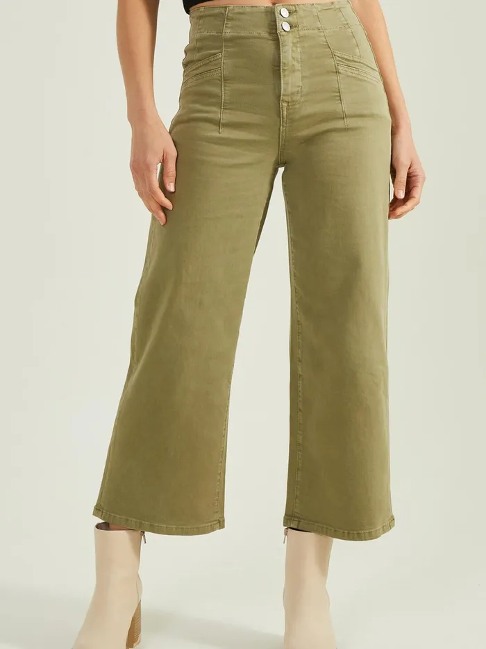 Women Hanna Cropped Jeans Olive Altar039d State Jeans