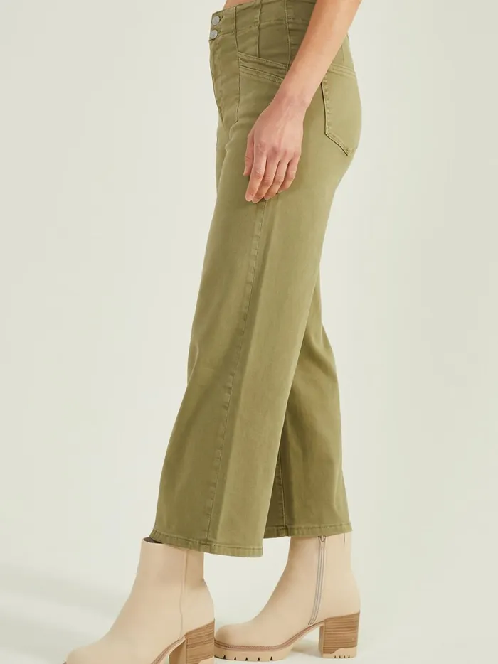 Women Hanna Cropped Jeans Olive Altar039d State Jeans