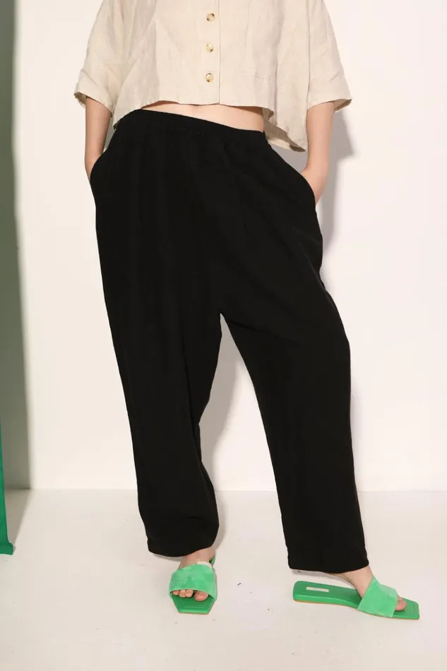 Women Hareem Trouser Black LF Markey Trousers