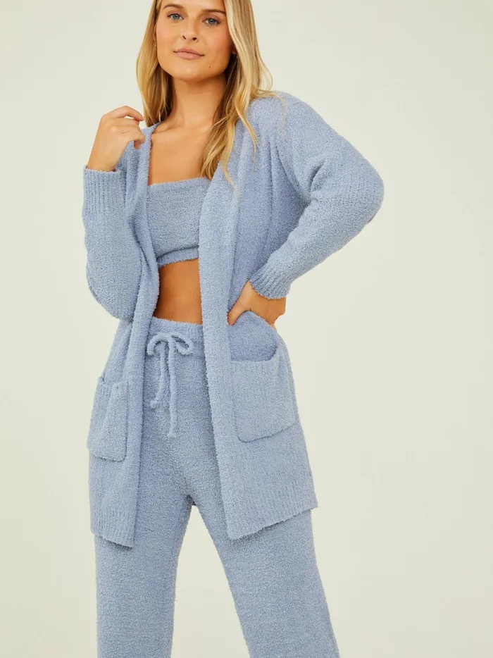 Women Harper Fuzzy Cardigan Zenblue Altar039d State Sleep Lounge