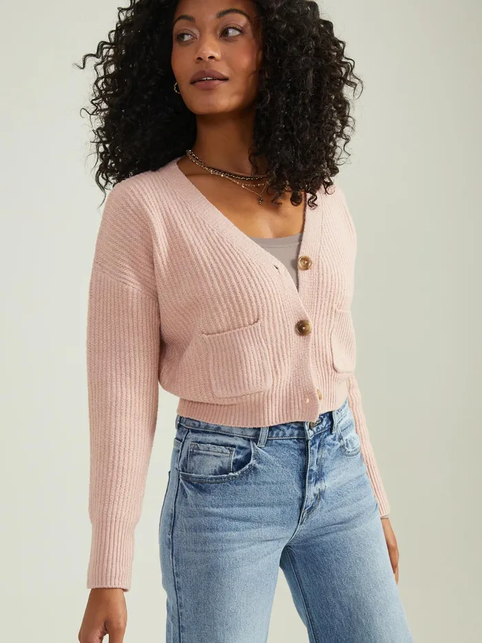 Women Haven Front Button Cardigan Dustypink Altar039d State Sweaters