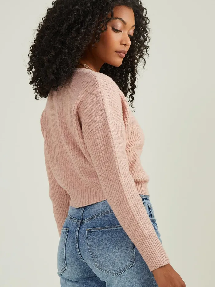 Women Haven Front Button Cardigan Dustypink Altar039d State Sweaters