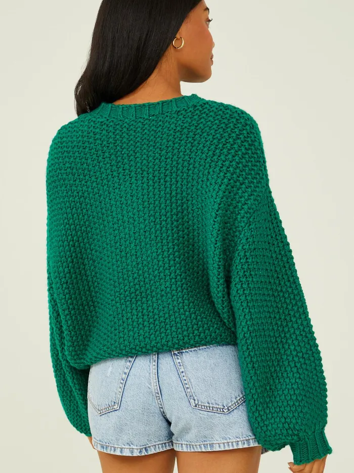 Women Imogen Chunky Tunic Sweater Kellygreen Altar039d State Sweaters
