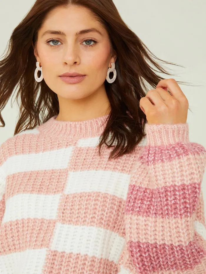 Women Irie Inverted Stripe Sweater Blush Altar039d State Sweaters