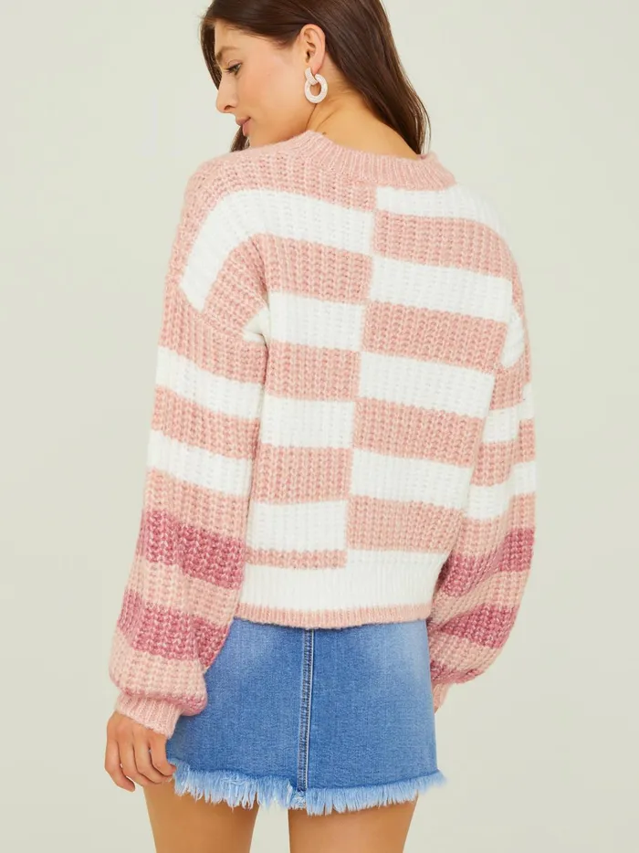 Women Irie Inverted Stripe Sweater Blush Altar039d State Sweaters