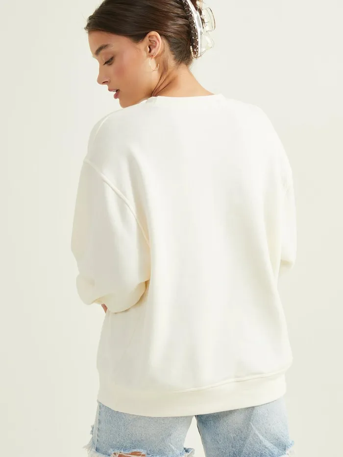Women Jackson Hole Fleece Sweatshirt Ivory Altar039d State Graphics