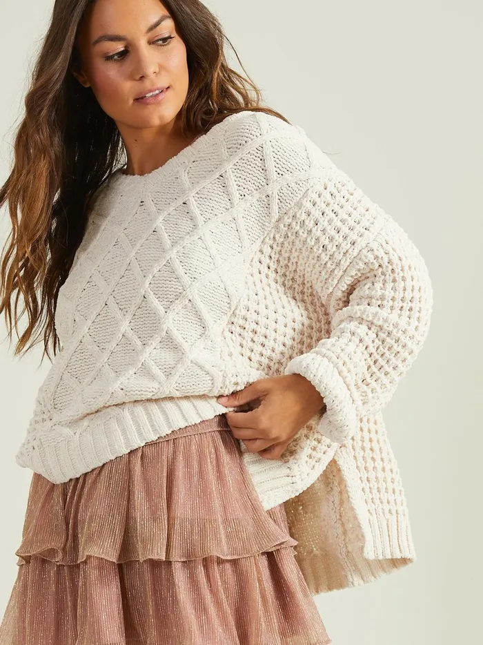 Women Jovie Chenille V Neck Sweater Pearl Altar039d State Sweaters