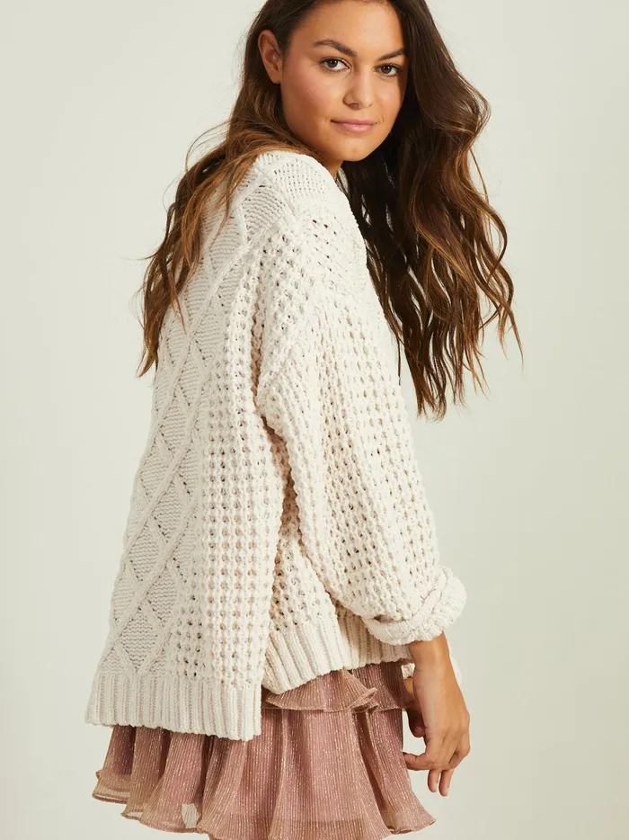 Women Jovie Chenille V Neck Sweater Pearl Altar039d State Sweaters