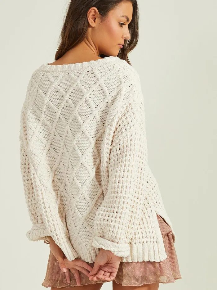 Women Jovie Chenille V Neck Sweater Pearl Altar039d State Sweaters