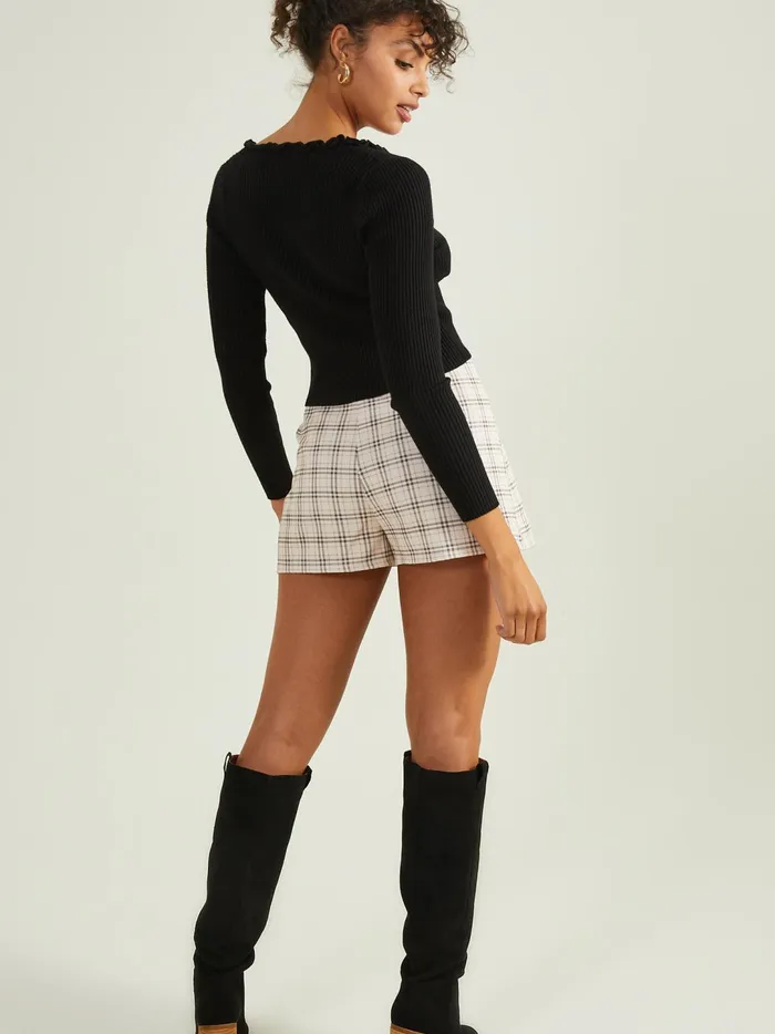Women Judith Ruffle Cardigan Black Altar039d State Blouses