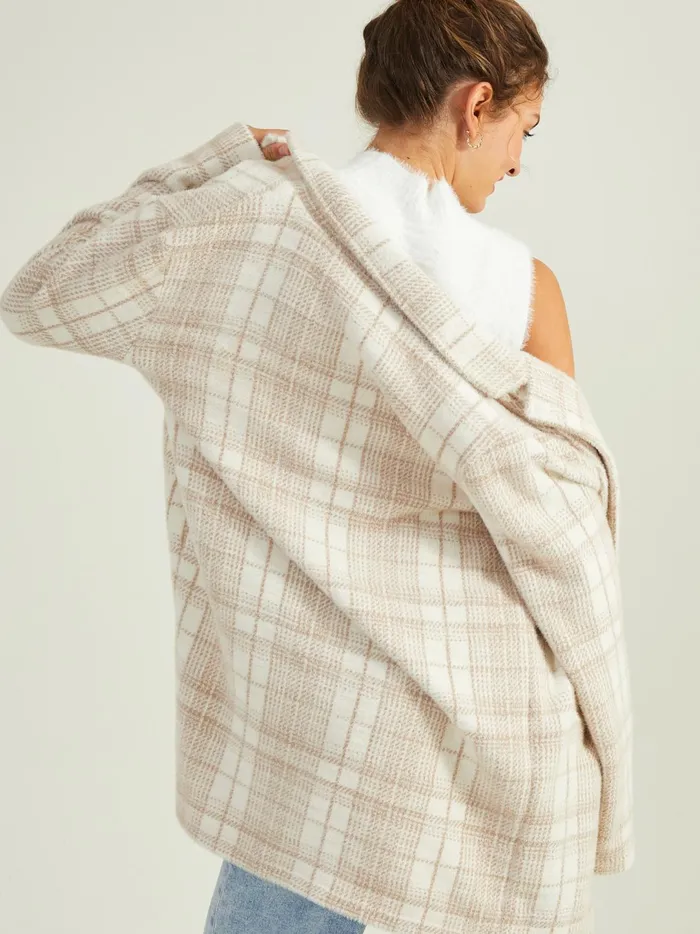 Women Julia Plaid Coat Beige Altar039d State Jackets