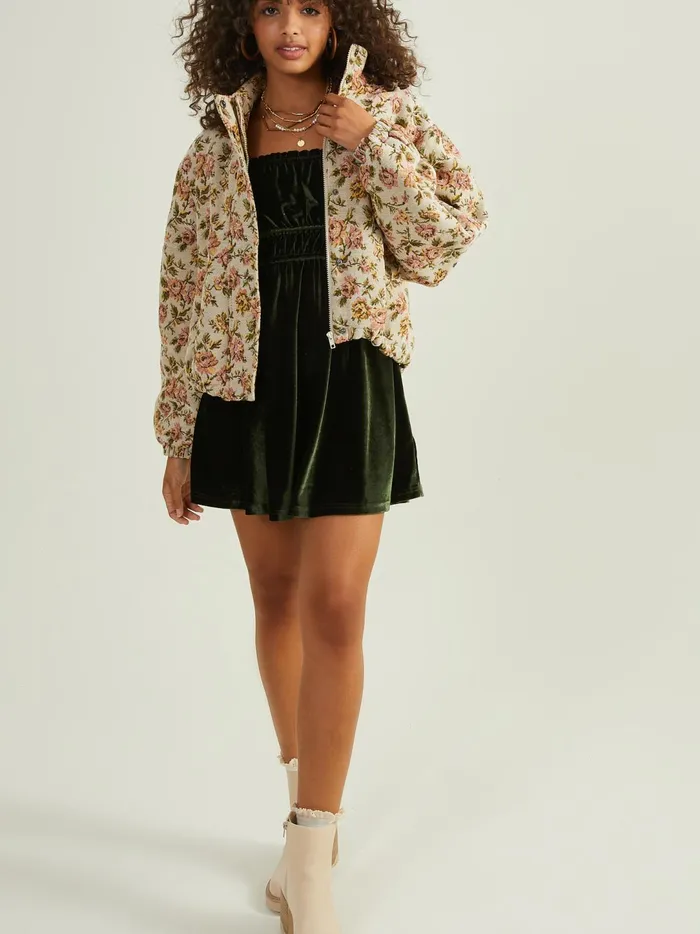 Women Kaylee Floral Tapestry Jacket Tanmulti Altar039d State Jackets