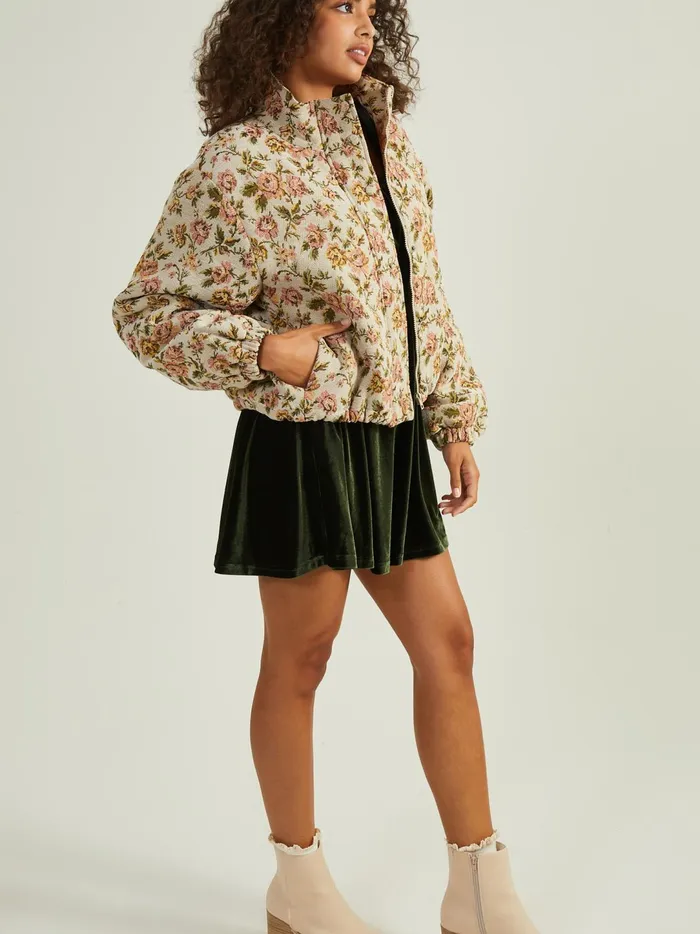 Women Kaylee Floral Tapestry Jacket Tanmulti Altar039d State Jackets