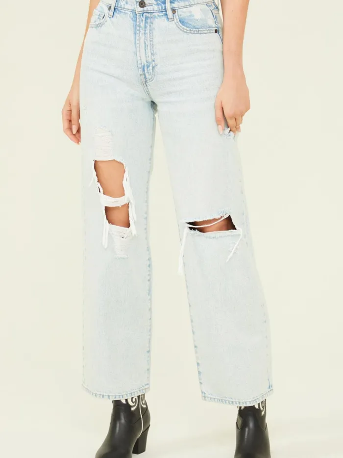 Women Kenzie Straight Leg Jeans Lightwash Altar039d State Jeans