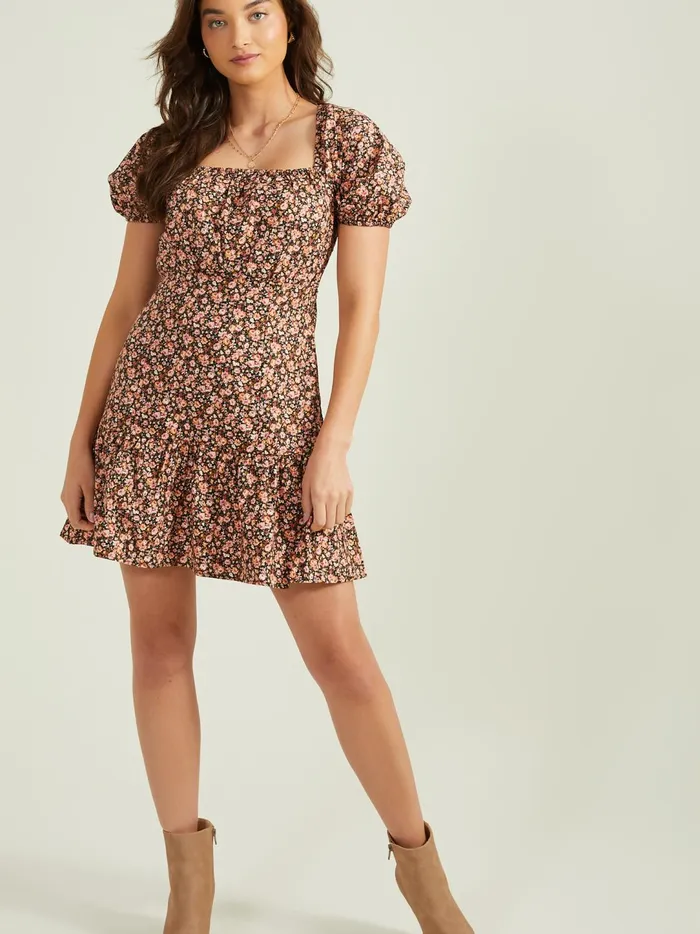 Women Kimber Floral Dress Blackmulti Altar039d State Casual