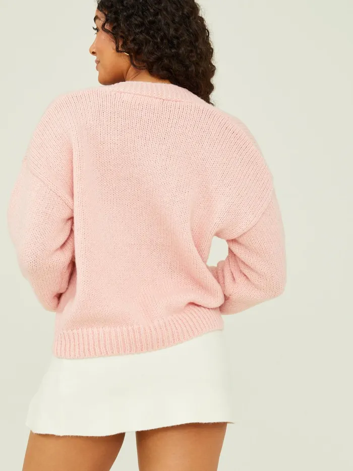 Women Kinley 3d Daisy Cardigan Pink Altar039d State Sweaters