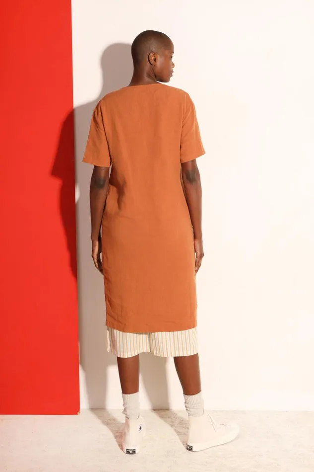 Women Klein Dress Chestnut LF Markey Dresses